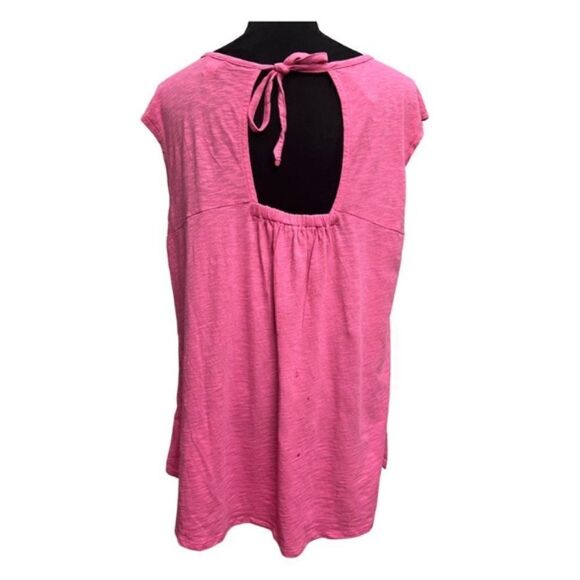Caslon Tie Back Cap Sleeve Top Pink NEW - Picture 3 of 7